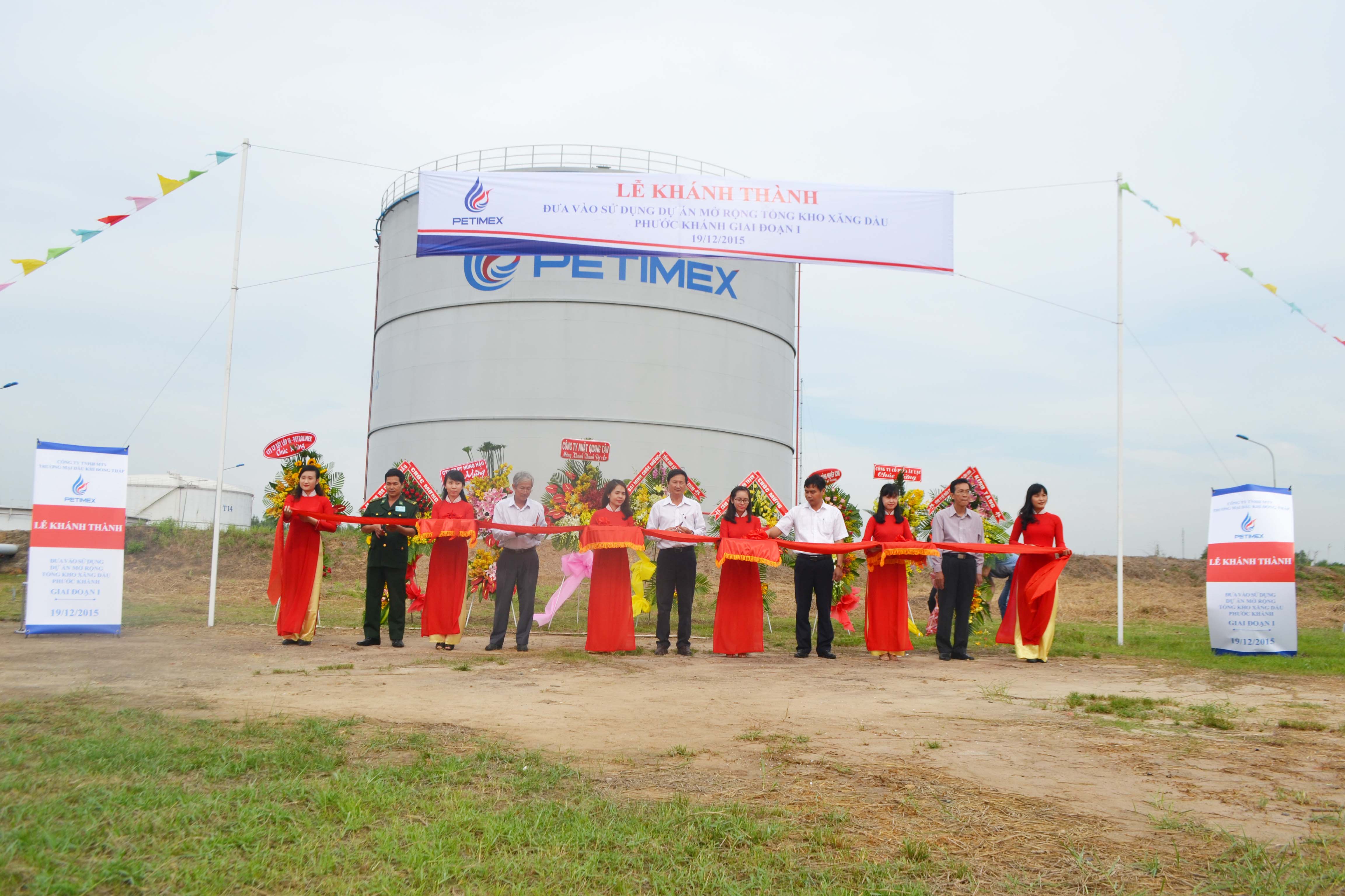 Lễ khánh thành và đưa vào sử dụng dự án mở rộng tổng kho xăng dầu phước khánh giai đoạn 1 (19/12/2015)