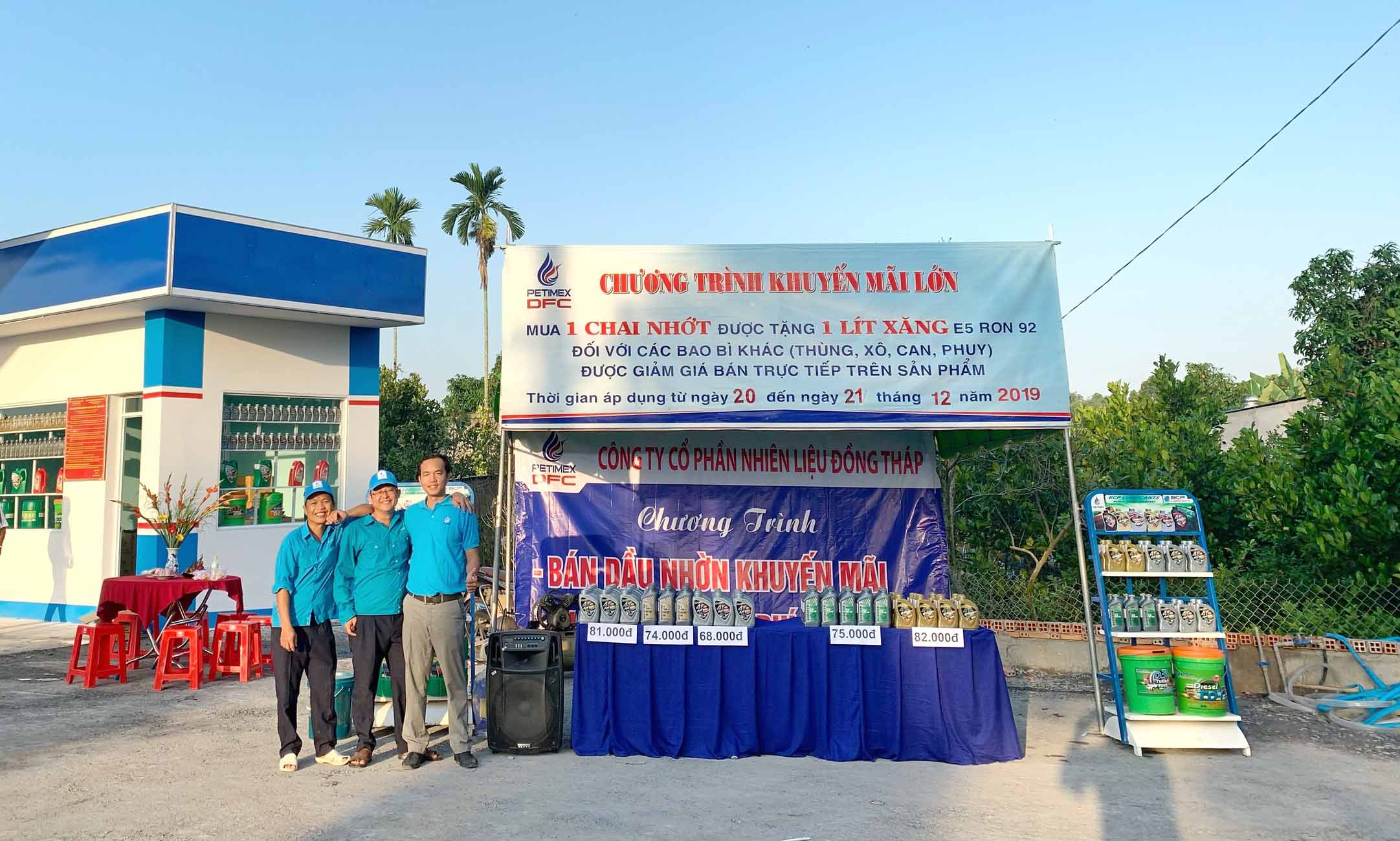 Khai trương trạm xăng dầu lợi an 1 thuộc hệ thống phân phối của petimex. (20/12/2019)