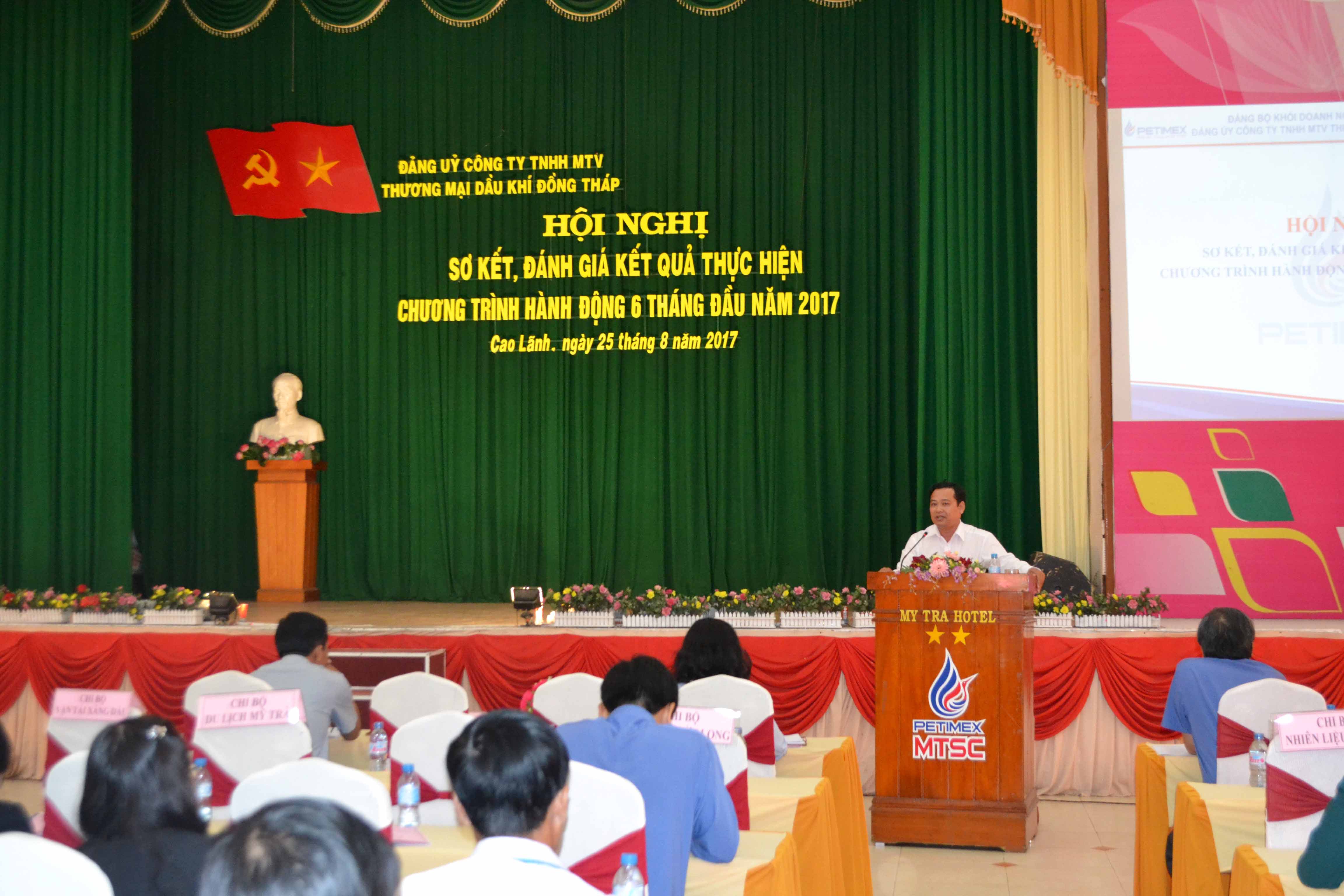 Đảng ủy công ty petimex tổ chức sơ kết, đánh giá kết quả thực hiện chương trình hành động 6 tháng đầu năm 2017. (28/08/2017)